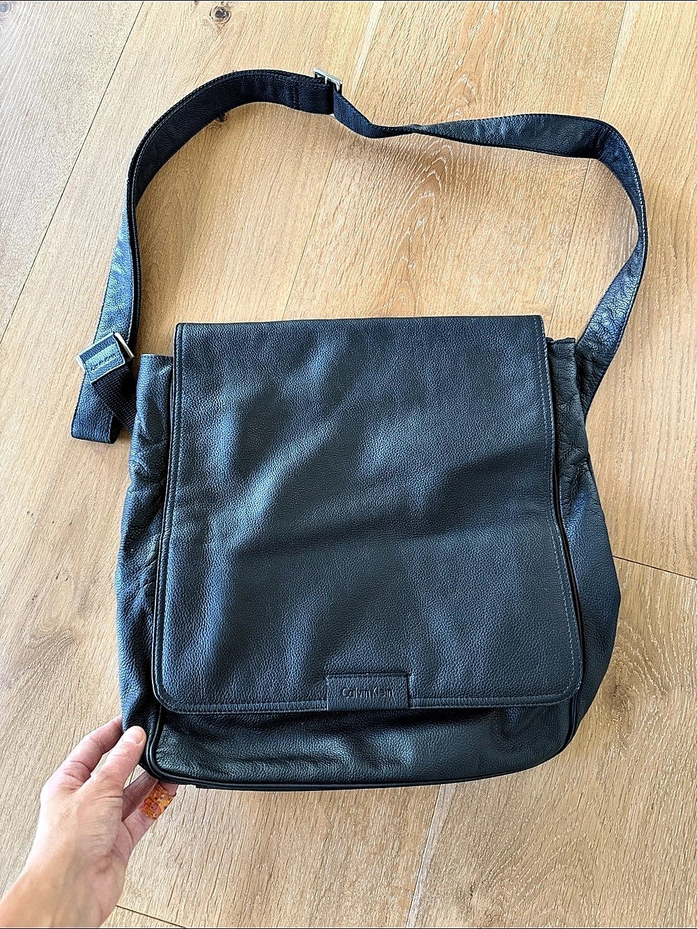 Calvin Klein Black Crossbody Leather Bag